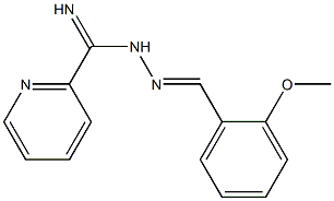 N'-(2-methoxybenzylidene)-2-pyridinecarboximidohydrazide Struktur