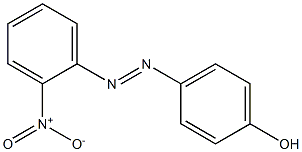 4-({2-nitrophenyl}diazenyl)phenol Struktur