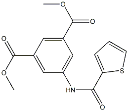 dimethyl 5-[(2-thienylcarbonyl)amino]isophthalate Struktur