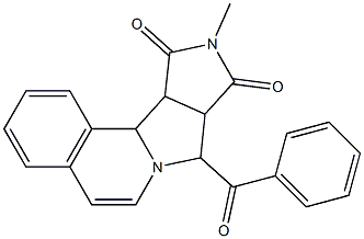 8-benzoyl-10-methyl-11a,11b-dihydro-8H-pyrrolo[3',4':3,4]pyrrolo[2,1-a]isoquinoline-9,11(8aH,10H)-dione Struktur