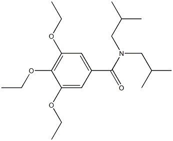 3,4,5-triethoxy-N,N-diisobutylbenzamide Struktur