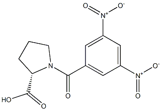 1-{3,5-bisnitrobenzoyl}proline Struktur