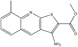 methyl 3-amino-8-methylthieno[2,3-b]quinoline-2-carboxylate Struktur