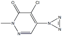 4-chloro-2-methyl-5-(1H-triaziren-1-yl)-3(2H)-pyridazinone Struktur