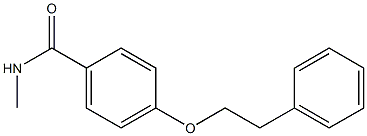 N-methyl-4-(phenethyloxy)benzamide Struktur