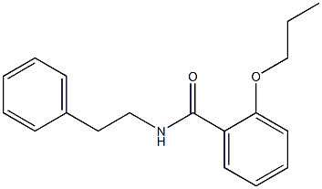 N-phenethyl-2-propoxybenzamide Struktur