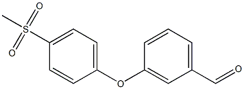 3-(4-(methylsulfonyl)phenoxy)benzaldehyde Struktur