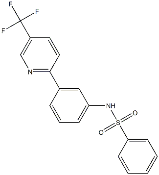 N-{3-[5-(trifluoromethyl)-2-pyridinyl]phenyl}benzenesulfonamide Struktur