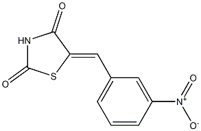 5-[(Z)-(3-nitrophenyl)methylidene]-1,3-thiazolane-2,4-dione Struktur