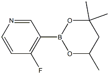 4-Fluoro-3-(4,4,6-trimethyl-1,3,2-dioxaborinan-2-yl)pyridine Struktur