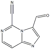 3-formylimidazo[1,2-c]pyrimidine-5-carbonitrile Struktur