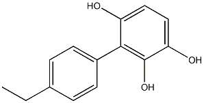 3-(4-Ethylphenyl)benzene-1,2,4-triol Struktur