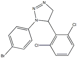 1-(4-Bromophenyl)-5-(2,6-dichlorophenyl)-4,5-dihydro-1H-1,2,3-triazole Struktur