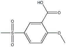 5-[Methylsulfonyl]-2-methoxybenzoic acid Struktur