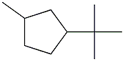 1-Methyl-3-tert-butylcyclopentane Struktur