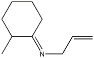 N-(2-Methylcyclohexylidene)-2-propen-1-amine Struktur