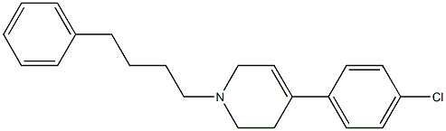 4-(4-Chlorophenyl)-1,2,5,6-tetrahydro-1-(4-phenylbutyl)pyridine Struktur