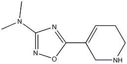 3-Dimethylamino-5-[(1,2,5,6-tetrahydropyridin)-3-yl]-1,2,4-oxadiazole Struktur