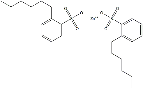 Bis(2-hexylbenzenesulfonic acid)zinc salt Struktur