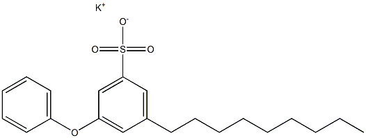 3-Nonyl-5-phenoxybenzenesulfonic acid potassium salt Struktur