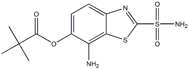 7-Amino-6-(pivaloyloxy)benzothiazole-2-sulfonamide Struktur