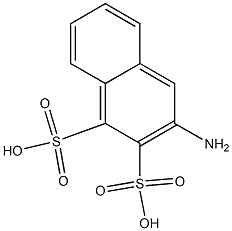 3-Amino-1,2-naphthalenedisulfonic acid Struktur