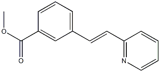 2-(3-(Methoxycarbonyl)styryl)pyridine Struktur