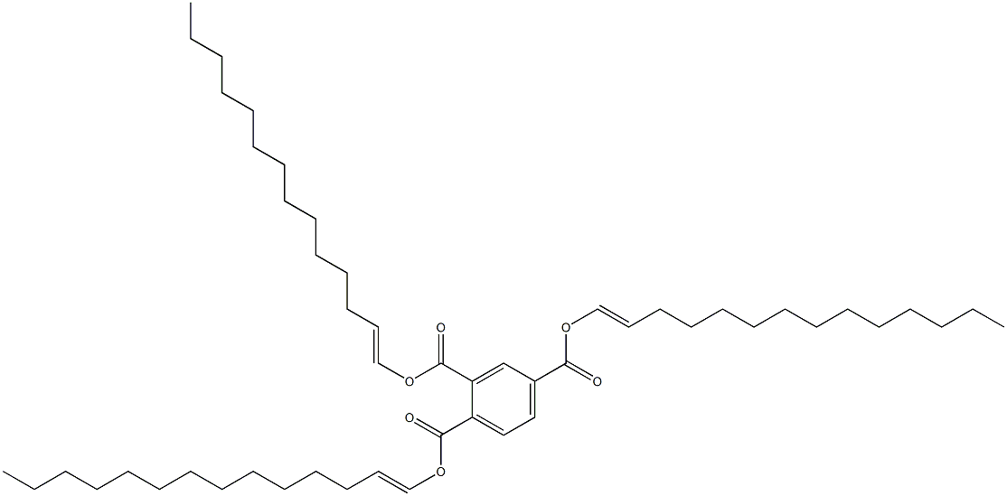 1,2,4-Benzenetricarboxylic acid tri(1-tetradecenyl) ester Struktur