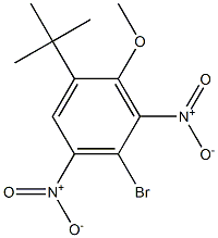 1-tert-Butyl-4-bromo-2-methoxy-3,5-dinitrobenzene Struktur