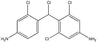 (4-Amino-2-chlorophenyl)(4-amino-2,6-dichlorophenyl)chloromethane Struktur