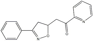 2-[(3-Phenyl-4,5-dihydroisoxazol)-5-yl]-1-(2-pyridinyl)ethan-1-one Struktur