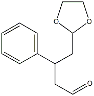 3-[(1,3-Dioxolan-2-yl)methyl]-3-phenylpropanal Struktur