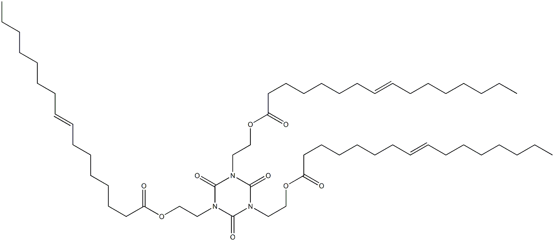 1,3,5-Tris[2-(8-hexadecenoyloxy)ethyl]hexahydro-1,3,5-triazine-2,4,6-trione Struktur