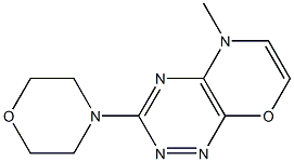 3-Morpholino-5-methyl-5H-1,2,4,5-tetraaza-8-oxanaphthalene Struktur