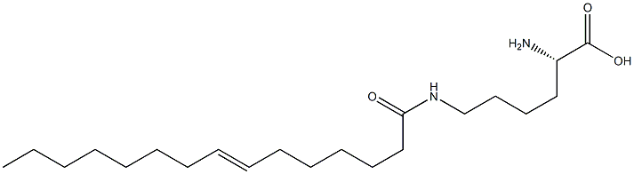 N6-(7-Pentadecenoyl)lysine Struktur