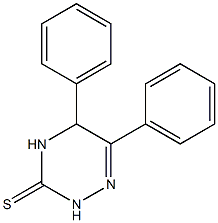 5,6-Diphenyl-4,5-dihydro-1,2,4-triazine-3(2H)-thione Struktur