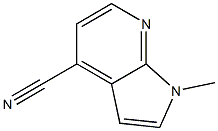 1-Methyl-1H-pyrrolo[2,3-b]pyridine-4-carbonitrile Struktur