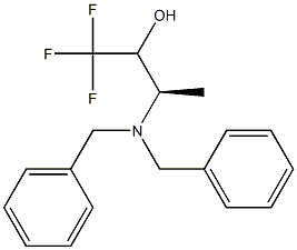 (3R)-3-(dibenzylamino)-1,1,1-trifluorobutan-2-ol Struktur