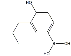 4-hydroxy-3-isobutylphenylboronic acid Struktur