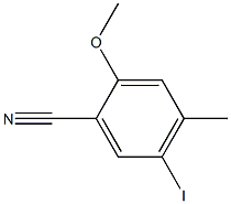 5-Iodo-2-methoxy-4-methyl-benzonitrile Struktur