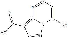 7-Hydroxy-pyrazolo[1,5-a]pyrimidine-3-carboxylic acid Struktur