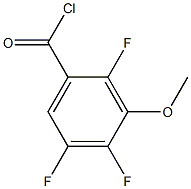 3-methoxy-2,4,5-trifluorobenzoyl chloride Struktur