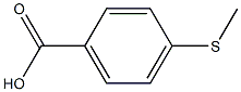 P-methylmercaptobenzoic acid Struktur