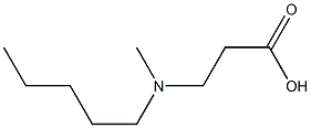 3-(N-methyl-n-pentylamino)-propionic acid Struktur