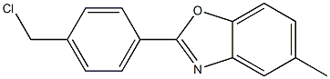 4-(5-methylbenzoxazol-2-yl)benzyl chloride Struktur