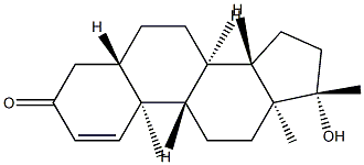 (5S,8R,9S,10R,13S,14S,17S)-17-Hydroxy-10,13,17-trimethyl-4,5,6,7,8,9,10,11,12,13,14,15,16,17-tetradecahydro-3H-cyclopenta[a]phenanthren-3-one Struktur