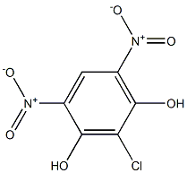 4,6-dinitro-2-chloro-1,3-benzenediol Struktur