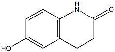 6-hydroxy-2-oxo-3,4-dihydroquinoline Struktur