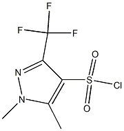 1,5-DIMETHYL-3-(TRIFLUOROMETHYL)-1H-PYRAZOLE-4-SULPHONYLCHLORIDE Struktur