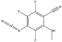 4-azido-2-(methylamino)trifluorobenzonitrile Struktur